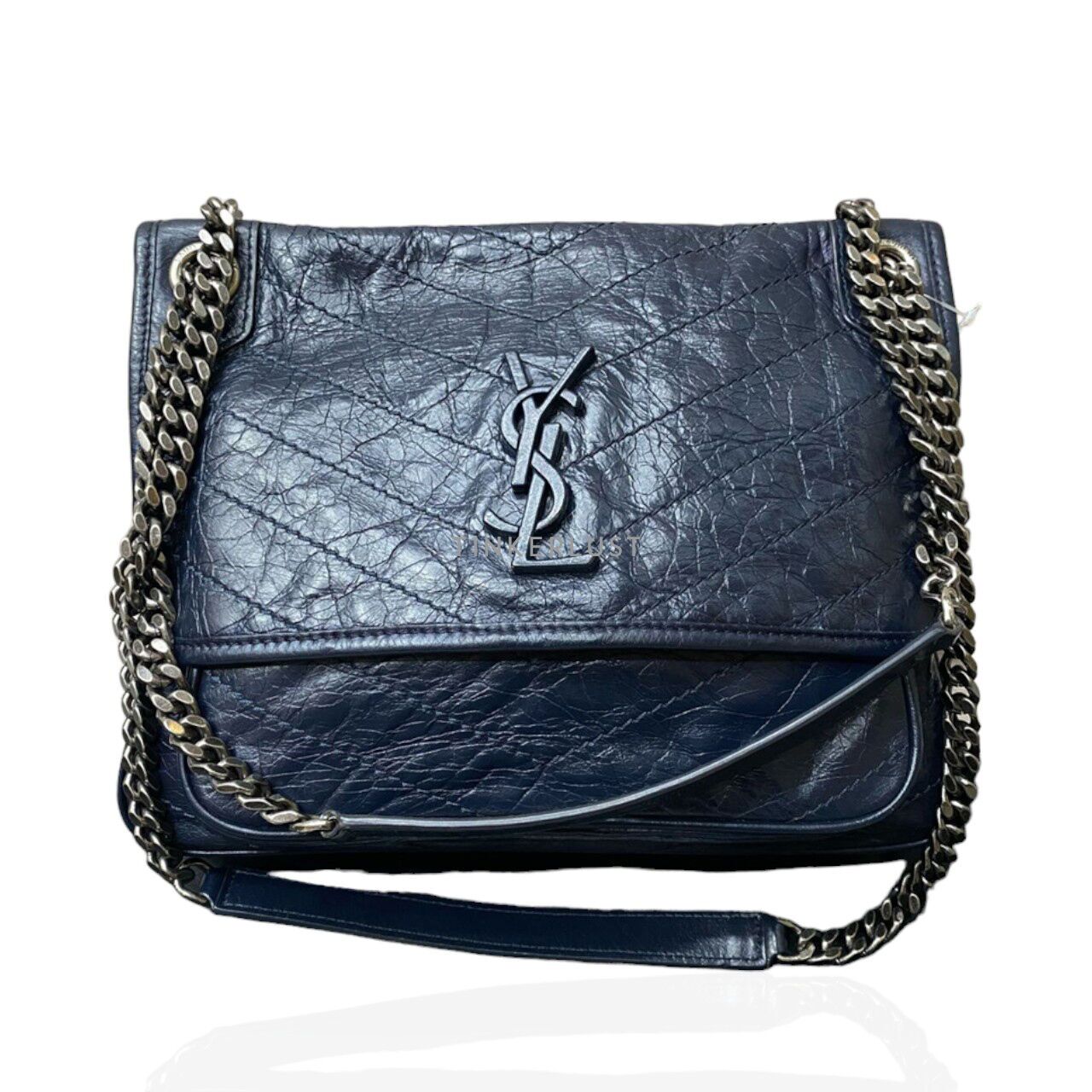 tas shoulder bag Saint Laurent Niki Medium Navy RHW Shoulder Bag Tinkerlust